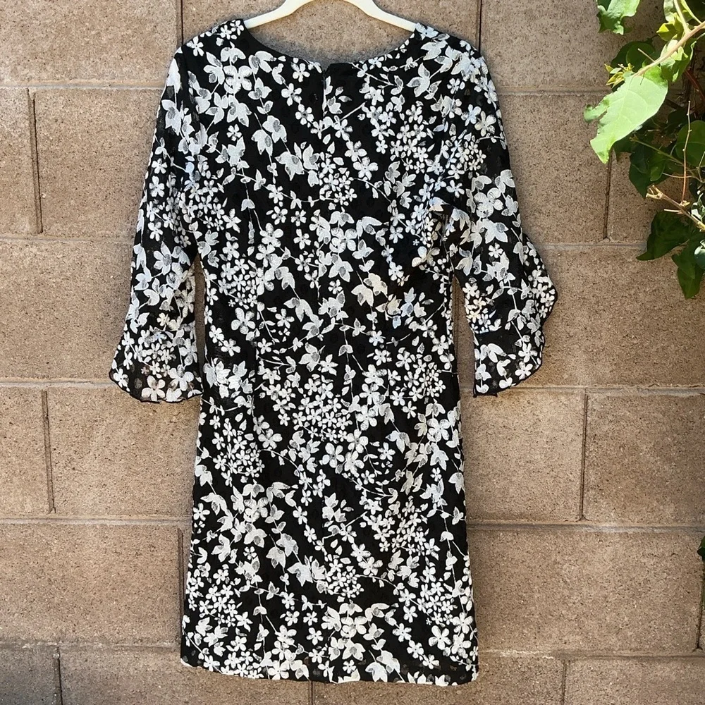 NWOT Karl Lagerfeld Carys Floral Lace Midi Dress Size 8 Whimsical Romantic